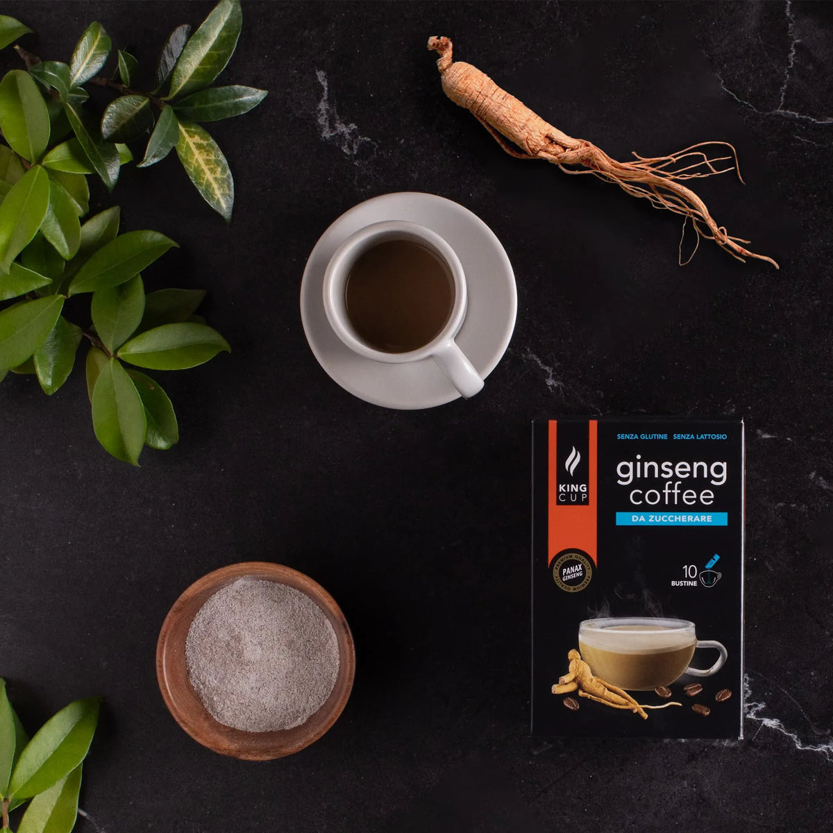 Caffè al Ginseng - 10 bustine solubili da Zuccherare