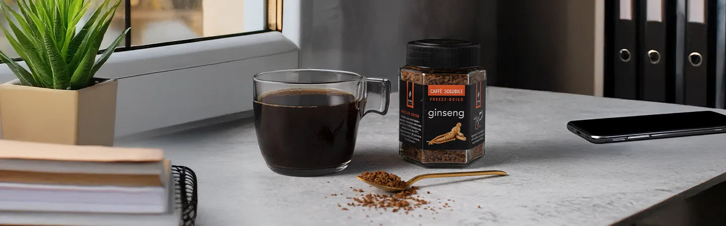 Il caffè solubile al ginseng… e ovunque puoi farti un caffè!!!