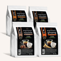 Mix 4 x 10 cialde compostabili ESE44 - Caffè aromatizzato