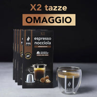 2 tazzine omaggio + 100 capsule  di Espresso alla Nocciola Nespresso®*