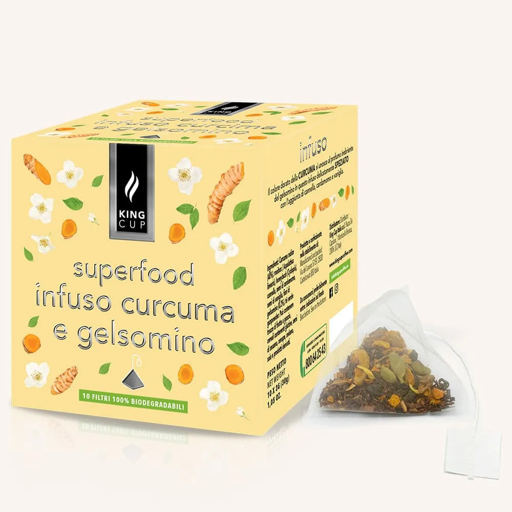 Infuso curcuma e gelsomino - 10 filtri a piramide