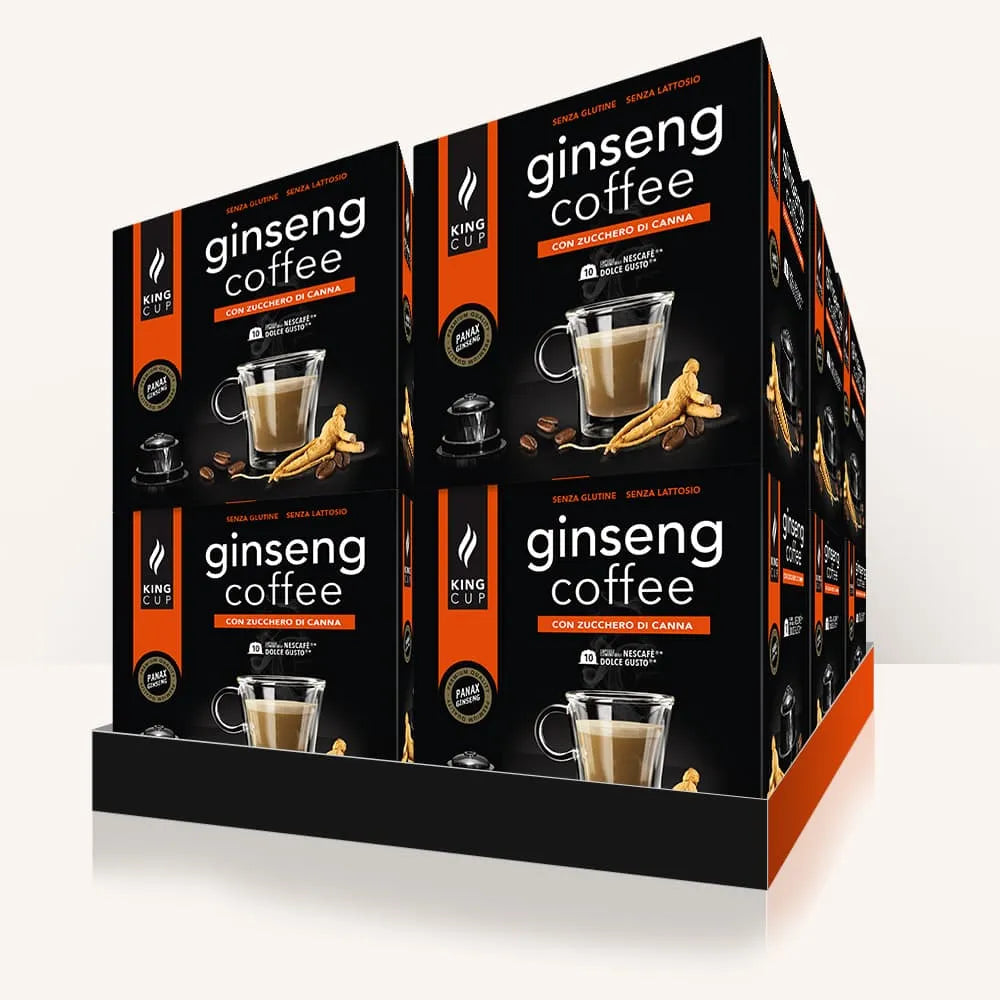 120 capsule Nescafè* Dolce Gusto®* Caffè al ginseng con zucchero di canna