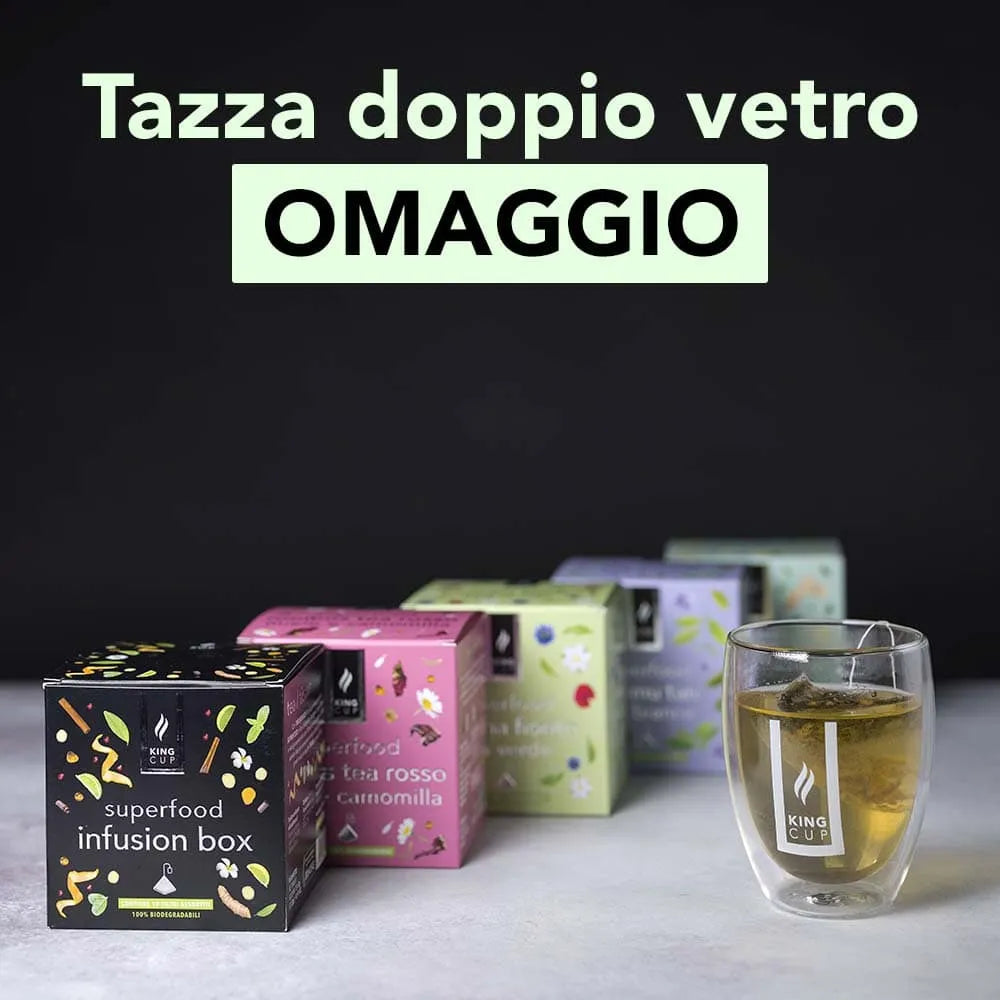 Box 50 Tea assortiti - Tazza doppio vetro omaggio