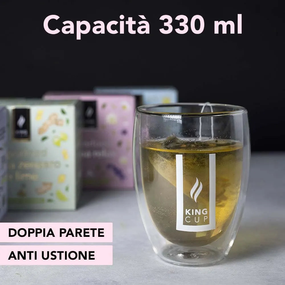 Box 50 Tisane assortite - Tazza doppio vetro omaggio