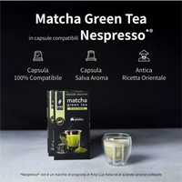 2 tazzine omaggio + 100 capsule Matcha Green Tea Nespresso®*