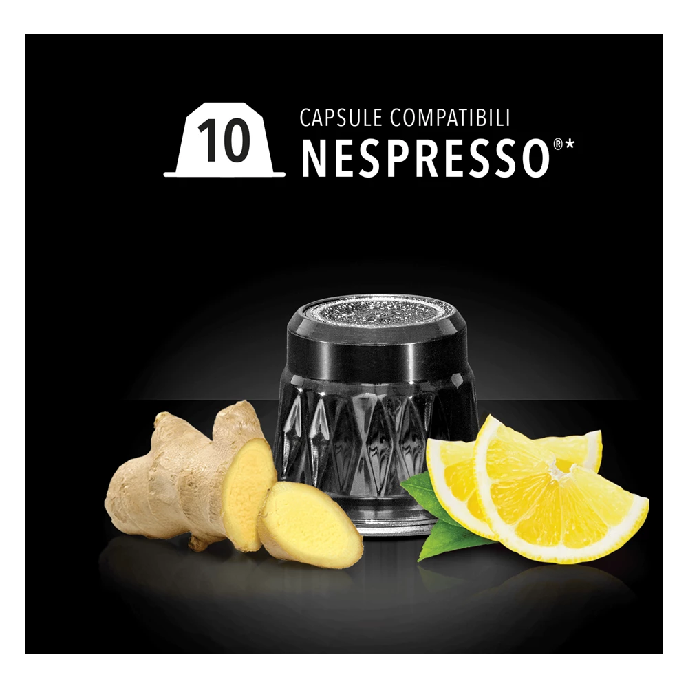 80 Capsule Zenzero e Limone Gattopardo ToDa Compatibili Nespresso