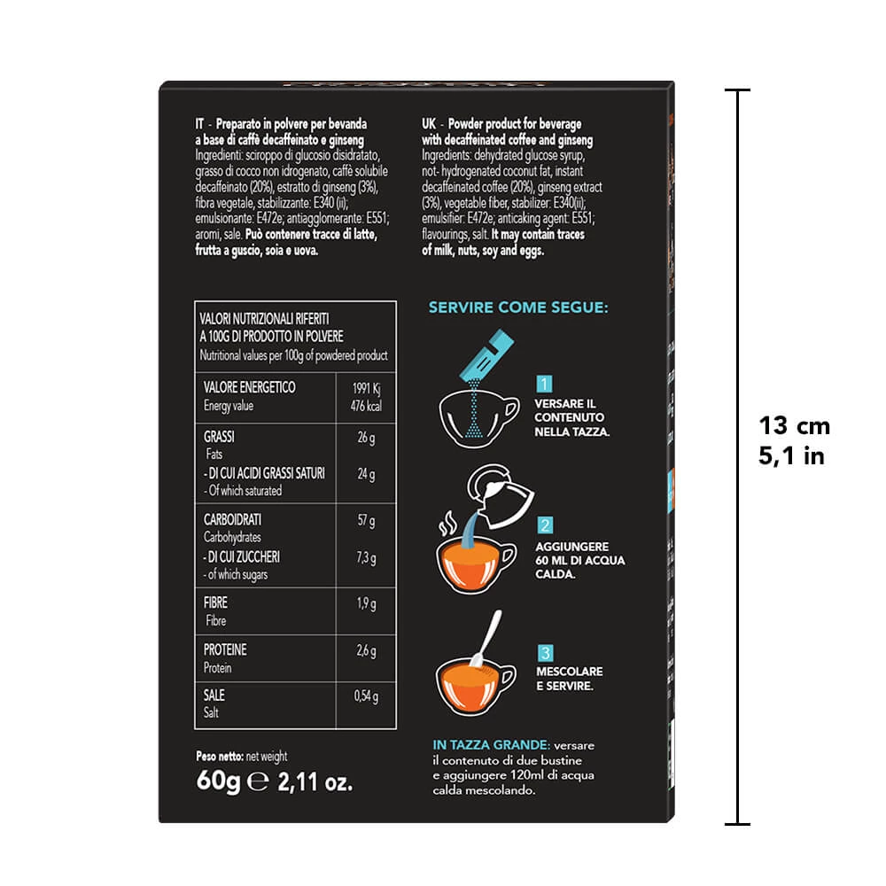 Ginseng Deca - 10 bustine solubili da Zuccherare